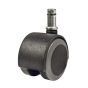 Soft Tread Dual-Wheel Furniture Casters, with Friction Grip Stem
