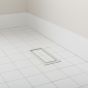 Aria Lite Framed Floor Vent - White - 3" x 10"