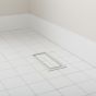 Aria Lite Framed Floor Vent - White - 4" x 10"