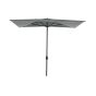 Demi-parasol rectangulaire, 7,5', gris
