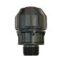 Adapter for Polyethylene Pipe - 1” - MPT - Black