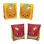 Brassards de piscine Fruitastic H2OGO!, 23 x 15 cm, 2 couleurs assorties, rouge ou jaune
