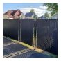 Vertical Privacy Slat for Link Fence - 6' - Black - 80/Pkg
