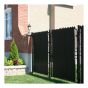 Vertical Privacy Slat for Link Fence - 5' - Black - 80/Pkg