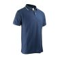Plain Polo Shirt - Short Sleeves - Knitted Pique - Size 2/Small - Navy