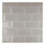 Wall Mosaic -  Shiraz - Grey - Glass - 11 3/4" x 11 3/4" x  1/5"