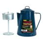 Camping Coffee Makers  - Enamel-Coated Steel - Aluminum Interior - Blue - 9 Cups