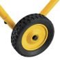 Rolling Mitre Saw Stand - 8' - Black and Yellow