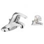 Adler Bathroom Sink Faucet - 1 Lever - Polished Chrome - 4" Centerset