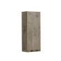 Medicine Cabinet - Malea - Silver Wood - 1 Door - Melamine - 12" x 30"