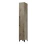 Linen Cabinet  - Malea -  Silver Wood - 1 Door - 12" x 72"