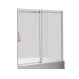 Sliding  Tub Shower Door - Celebration - 60" x 58" - Tempered Glass - Chrome