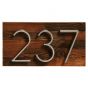 Rustic wood address plate