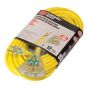 3-Outlet Outdoor Cord - 15 A - Yellow