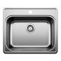 Kitchen Sink - 1 Bowl - Stainless Steel - 25" x 21" x 8"