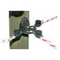 Electrical fence triple anchor insulator