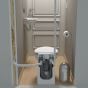 1-piece Dual Flush SANICOMPACT Elongated Bowl Toilet - 4 L - White