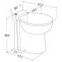 1-piece Dual Flush SANICOMPACT Elongated Bowl Toilet - 4 L - White