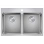 Kitchen Sink - ZR Series - 2 Bowls - 1 Hole - Stainless Steel - 31.88" x 20.63" x 9"