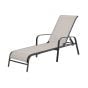 Lounger Chair with Reclining Backrest - 64.5 x 48 x 193 cm