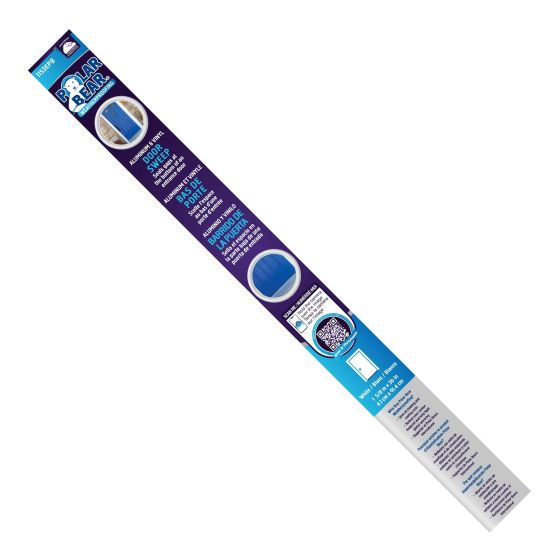 Coupe-froid en aluminium et vinyle pour porte, blanc, 36"