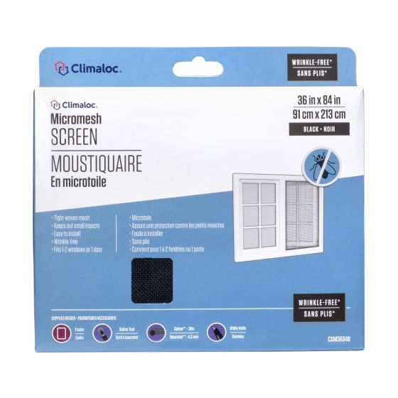 Micromesh Screen - 36" x 84" - Black