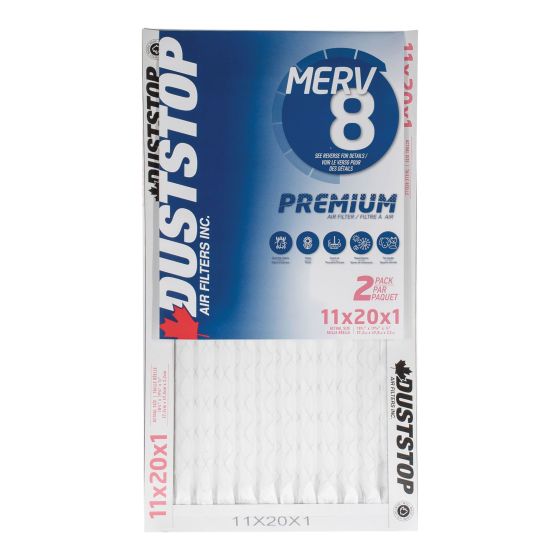 Filtre de fournaise électrostatique, 2/paquet, 1" x 11" x 20"