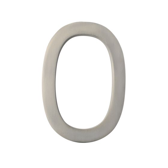 Designer style 5-inch House Number, Satin Nickel finish
