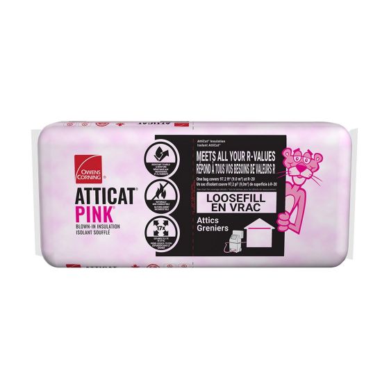 Blown-In Fibreglass Insulation – Loosefill – 97.2 sq ft at R-20