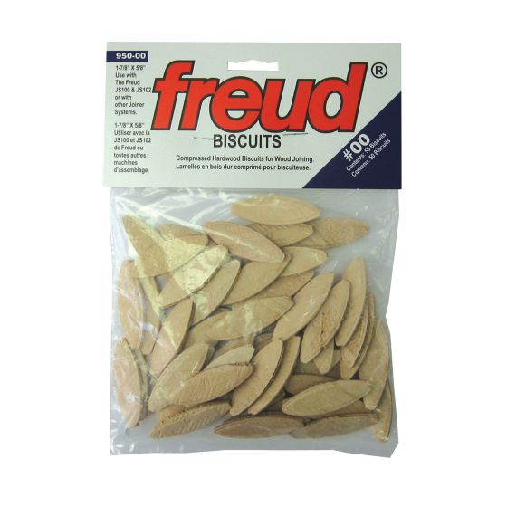 Lamelles de bois dur #00, 50/pqt