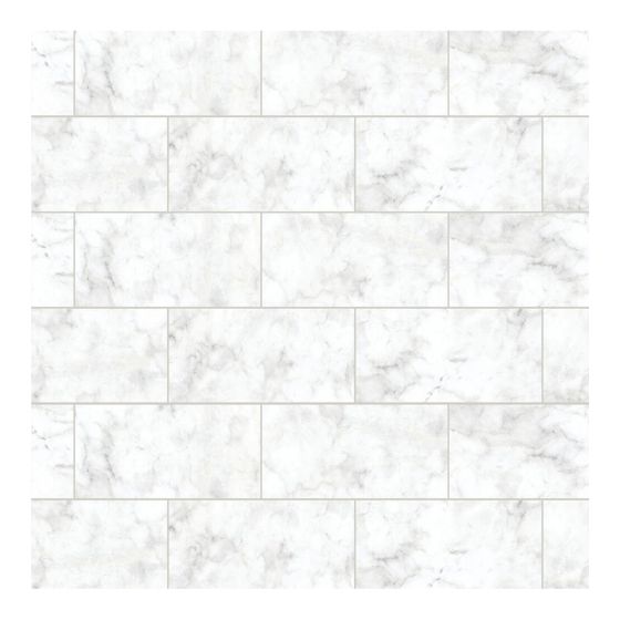 Papier peint Peel and Stick autoadhésif, motif Metro Carrara, 20,8" x 16,5'