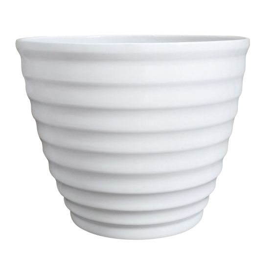 Pot avec soucoupe attachée Beehive, 14"