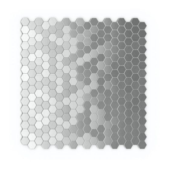 Tuile autoadhésive 3X +Rapide HEXAGONIA S2, Métal, 11,48 x 11,89 x 0,2 po