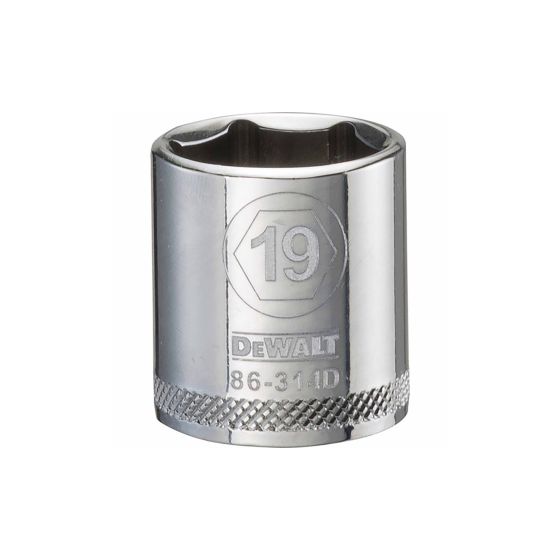 19 mm - 6 Point Short 3/8" Drive Socket