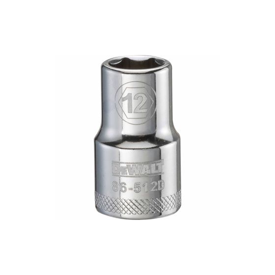12 mm - 6 Point Short 1/2" Drive Socket