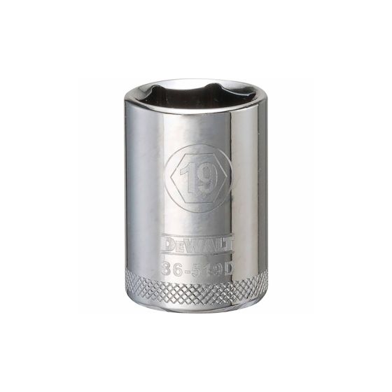19 mm - 6 Point Short 1/2" Drive Socket