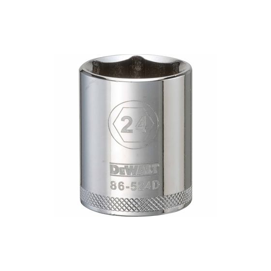 24 mm - 6 Point Short 1/2" Drive Socket