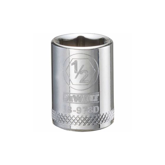 1/2" - 6 Point Short 3/8" Drive Socket