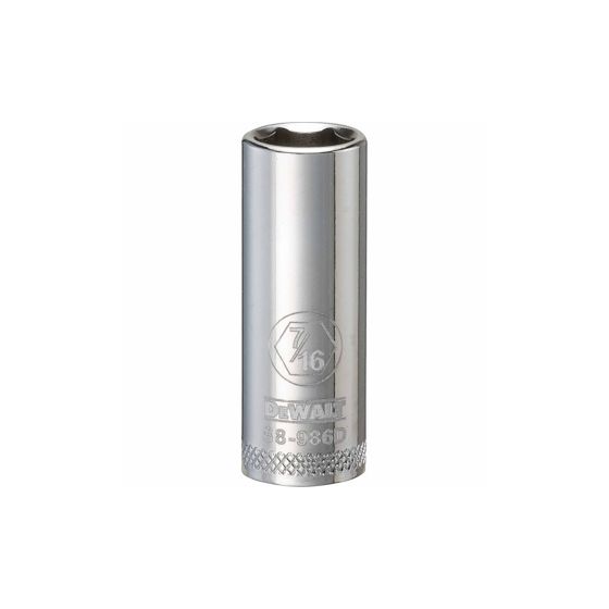 7/16" - 6 Point Deep 3/8" Drive Socket