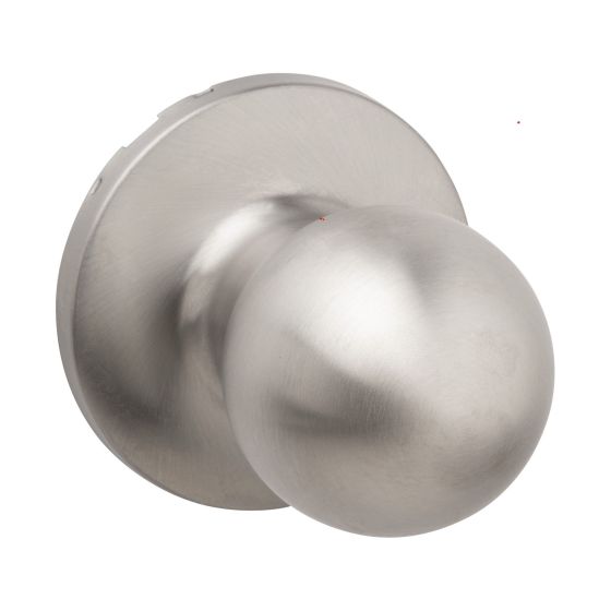 Poignée pour porte de passage, pêne ajustable, acier inoxydable