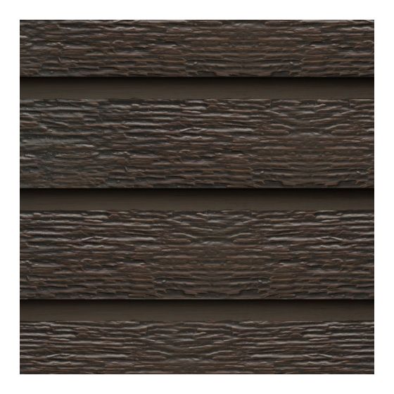 Ridgewood D5 Siding - 12" x 12' - Dark Roast