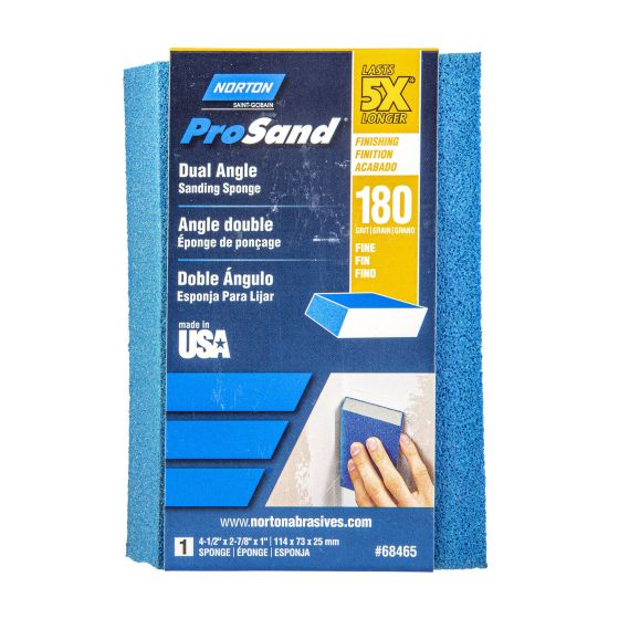 ProSand Dual Angle Sanding Sponge - 4 1/2" x 2 7/8" - Grit 180