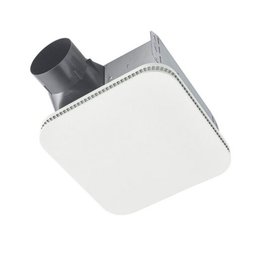 Bathroom Exhaust Fan w/ CLEANCOVER Grille - Roomside Series - 80 CFM - 0.7 Sone