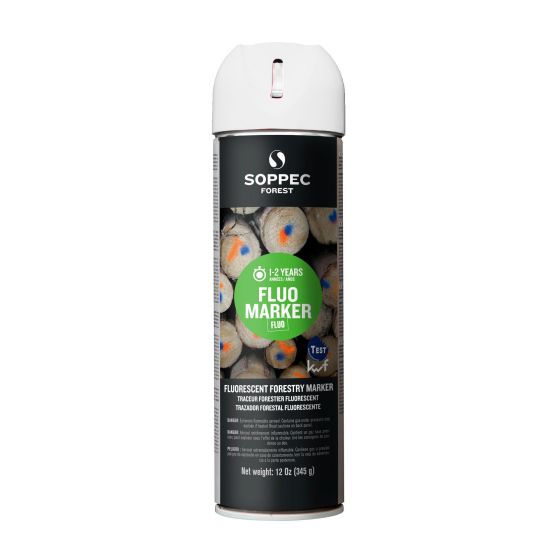 Traceur de chantier fluorescent FLUO MARKER, blanc, 345 g