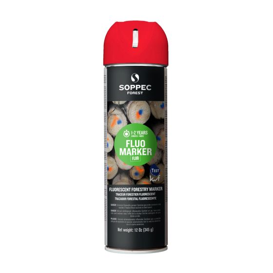 Traceur de chantier fluorescent FLUO MARKER, rouge, 345 g