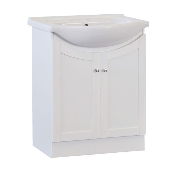 Meuble-lavabo Priam, 30", fini blanc