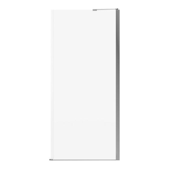 Panneau de retour pour base 36", Reveal Sleek, 33,88" x 71,5", verre clair, chrome