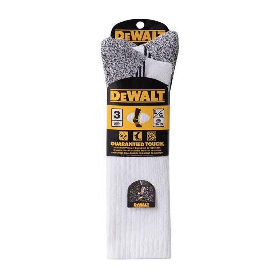 Chaussettes de coton, blanc, 3/pqt