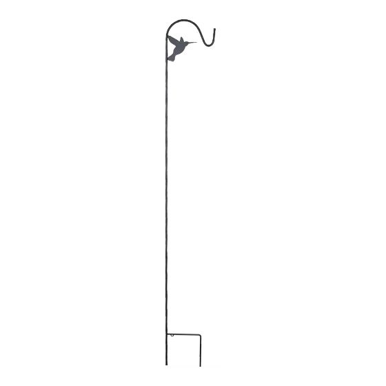Shepherd Hook - Double - Hummingbird Model - 84" - Black
