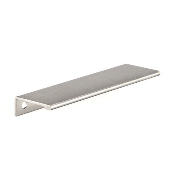 Contemporary Aluminum Edge Pull - 128 mm - Stainless Steel